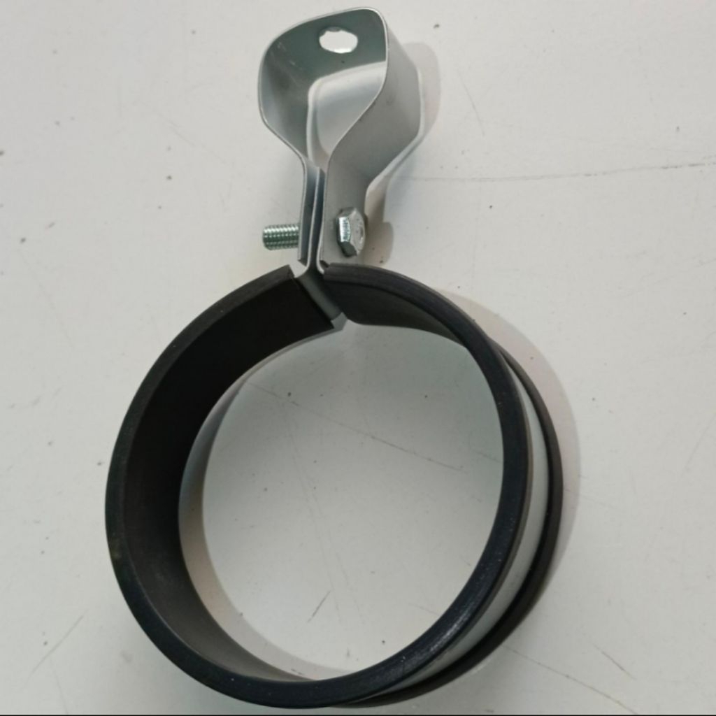 hanger clamp gantung rubber pipa 10 inch galvanis pake karet