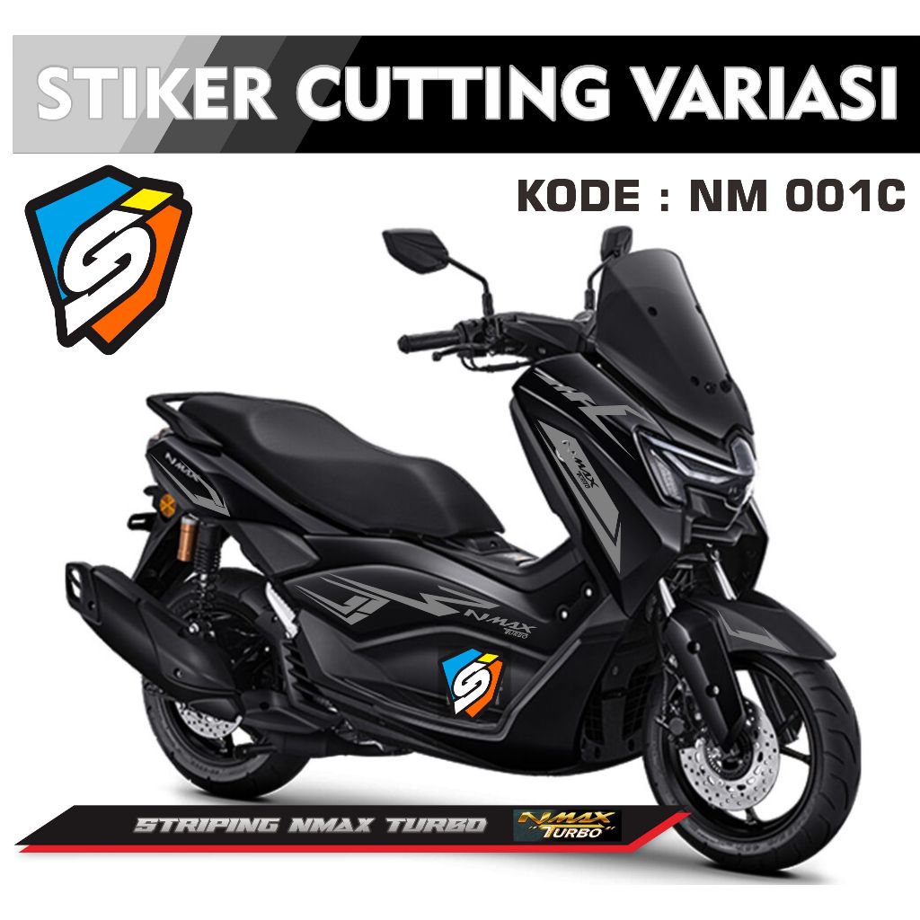 Striping Cutting Yamaha NMAX 2025 Turbo Decal - Full Body Motif Grafis Stiker Cutting Striping NMAX 