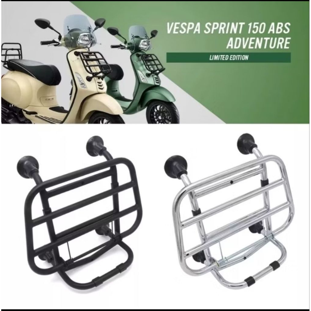 Front Rack Depan Vespa Primavera & Sprint