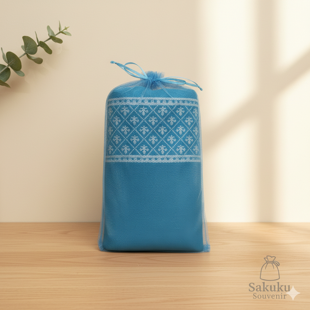 Kantong Tile Souvenir Besar - Ukuran 20x30 - Kantong Tile Hampers - Kantong Tile Handuk