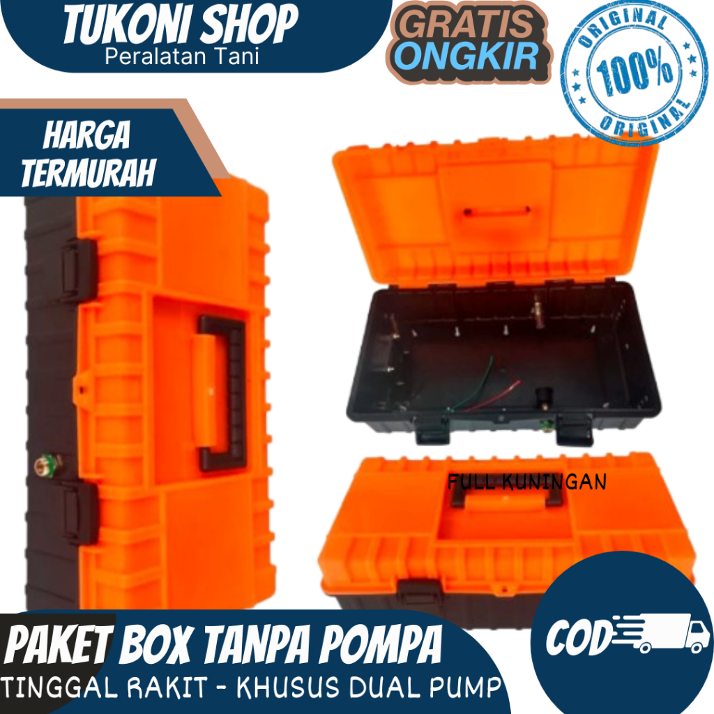 Paket Box Rakitan Tanpa pompa - Khusus Pompa DC 12V Dual Pump
