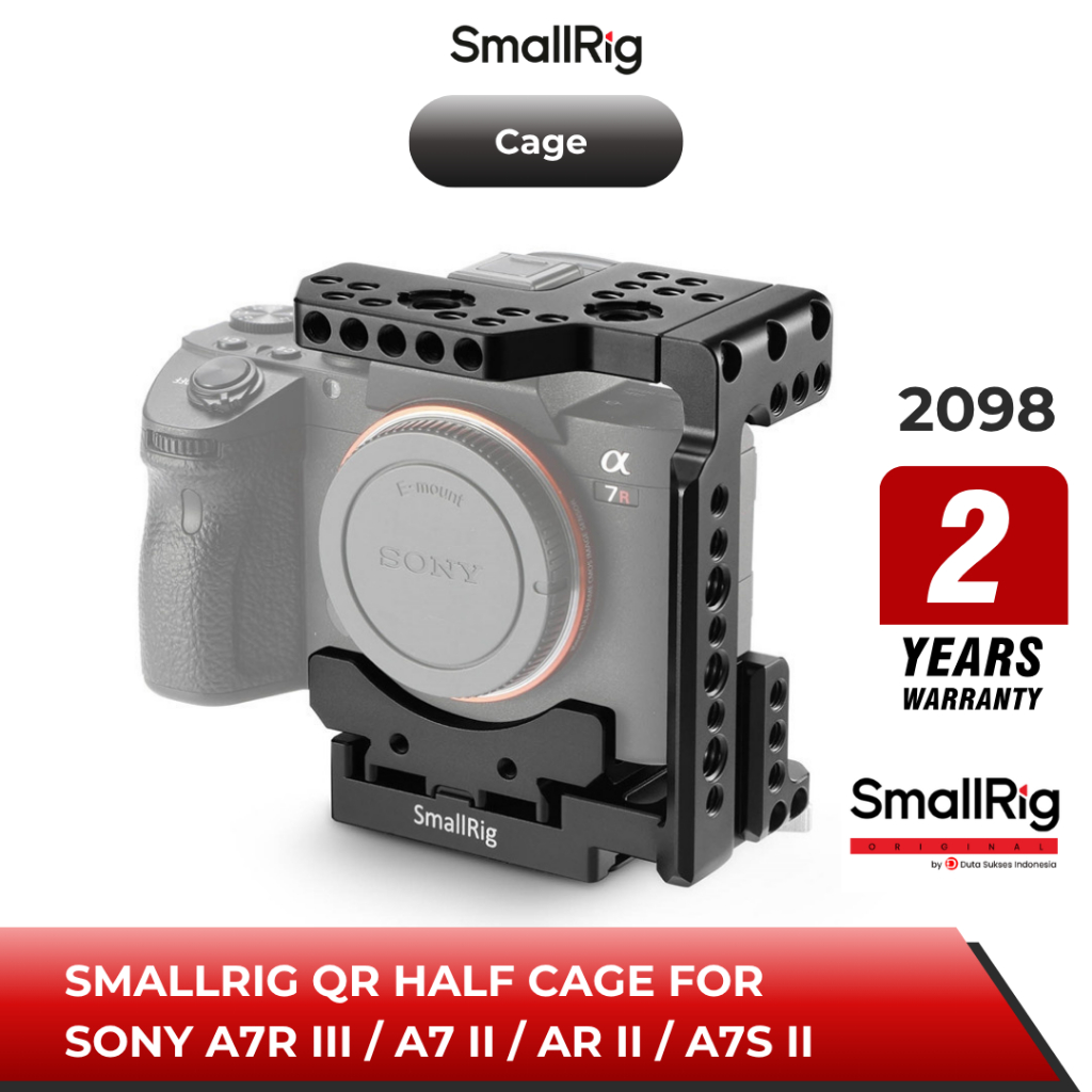 Smallrig QR Half Cage for Sony A7R III/A7 II/AR II/A7S II 2098