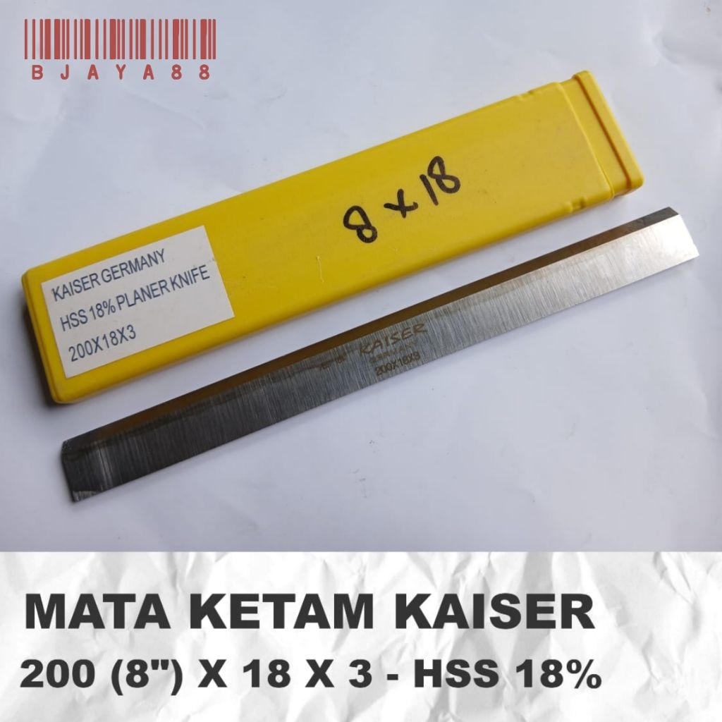 8"  PISAU KETAM PLANER PLANNER JOINTER SIKU 8" 200 x 18 x 3 mm KAISER