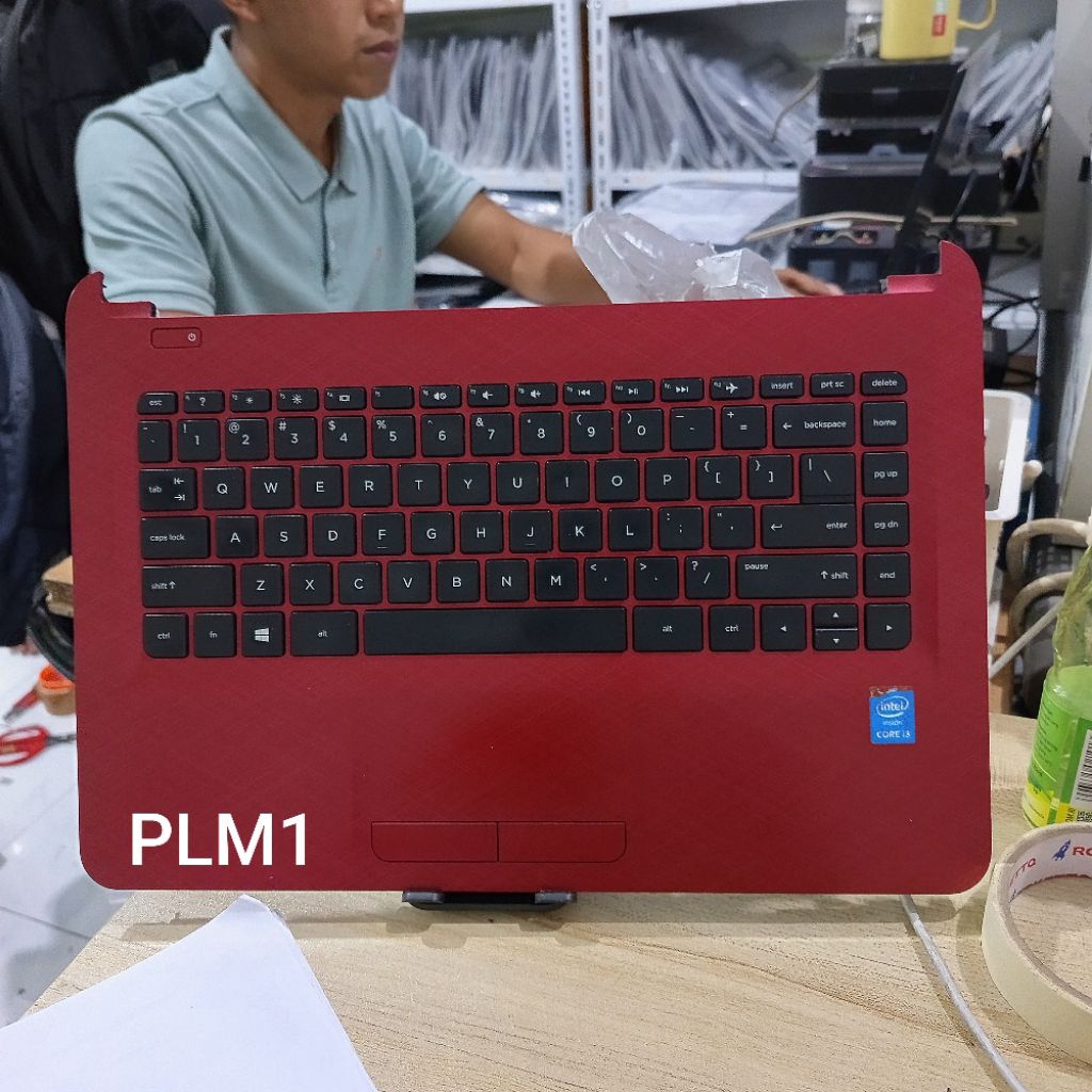 [ MERAH ] Palmrest Hp 14-am bisa untuk Hp 14-ac  Hp 14-an Hp 14-af dan 240 G5 Normal Tested Seken Or