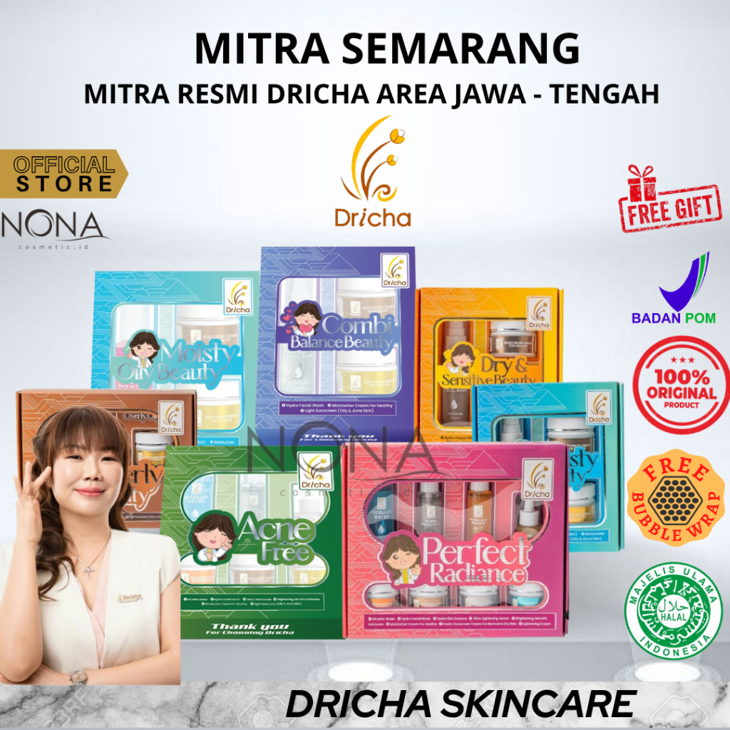 (READY) DRICHA SKINCARE DR.IKA ( PAKET FLEK & PAKET BERJERAWAT ) HALAL BPOM