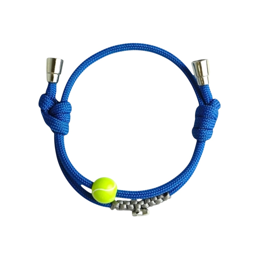 Bracelet Paracord Tennis Blue