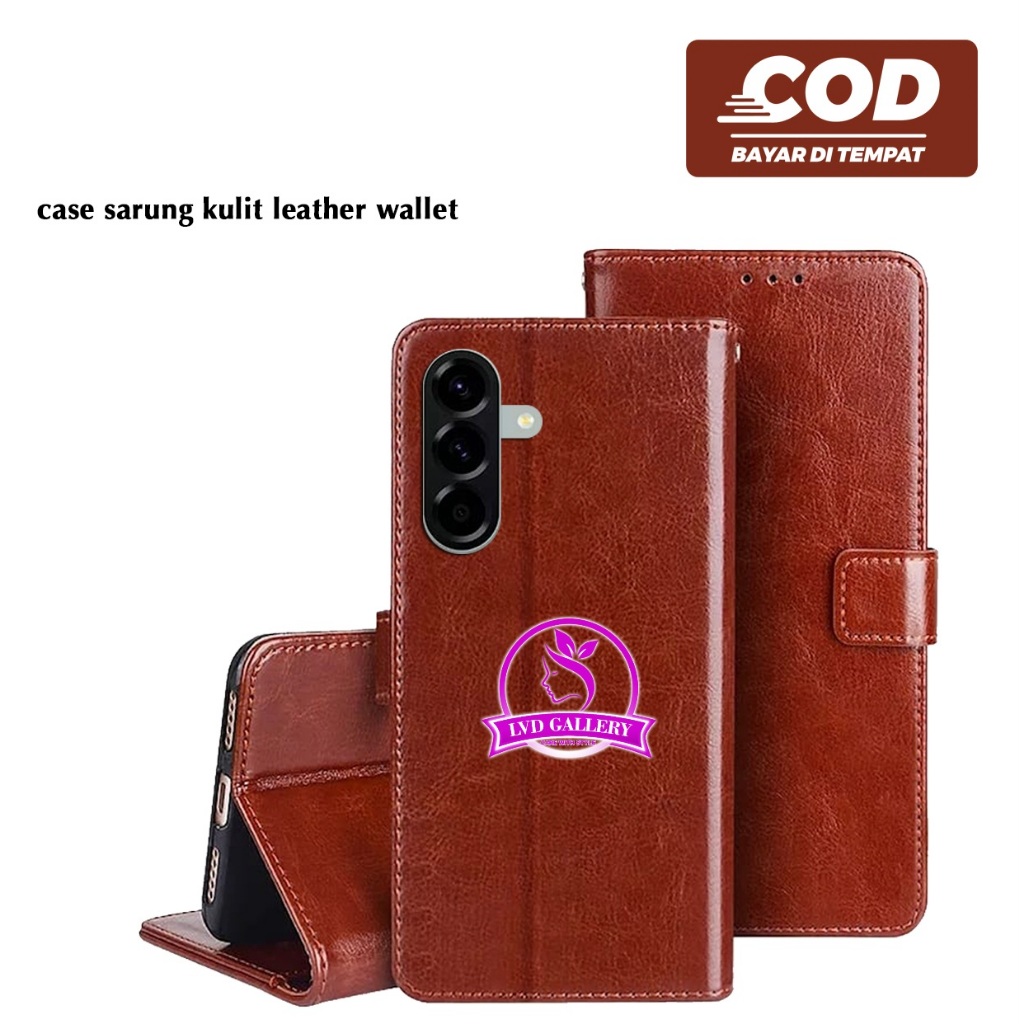 Case Sarung Buku Kulit Flip Cover Kulit Leather case Samsung A56 Samsung A50 Samsung A50S Samsung A3