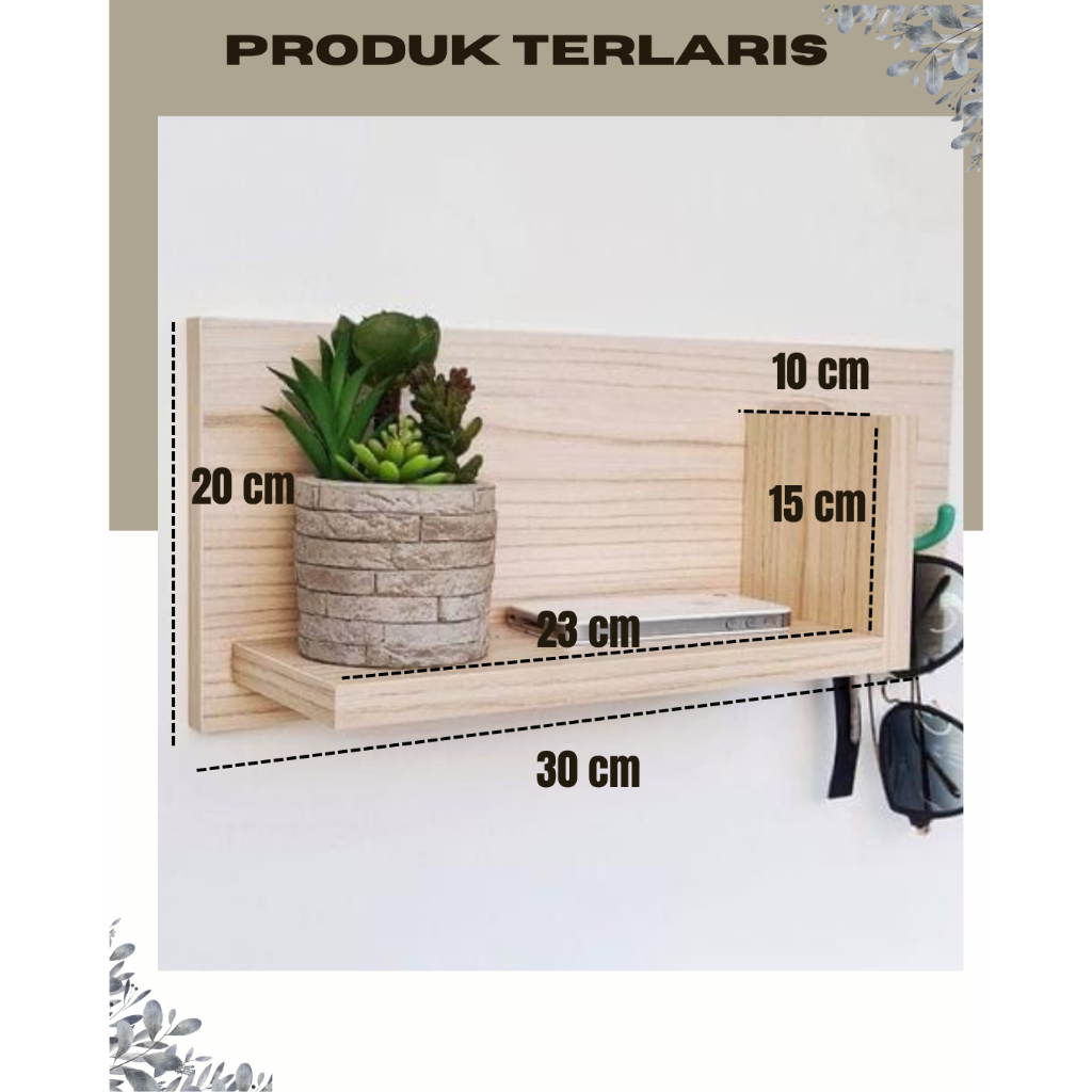 Rak dinding tempel / rak dinding kayu / rak dapur kayu /rak dinding murah / rak dinding