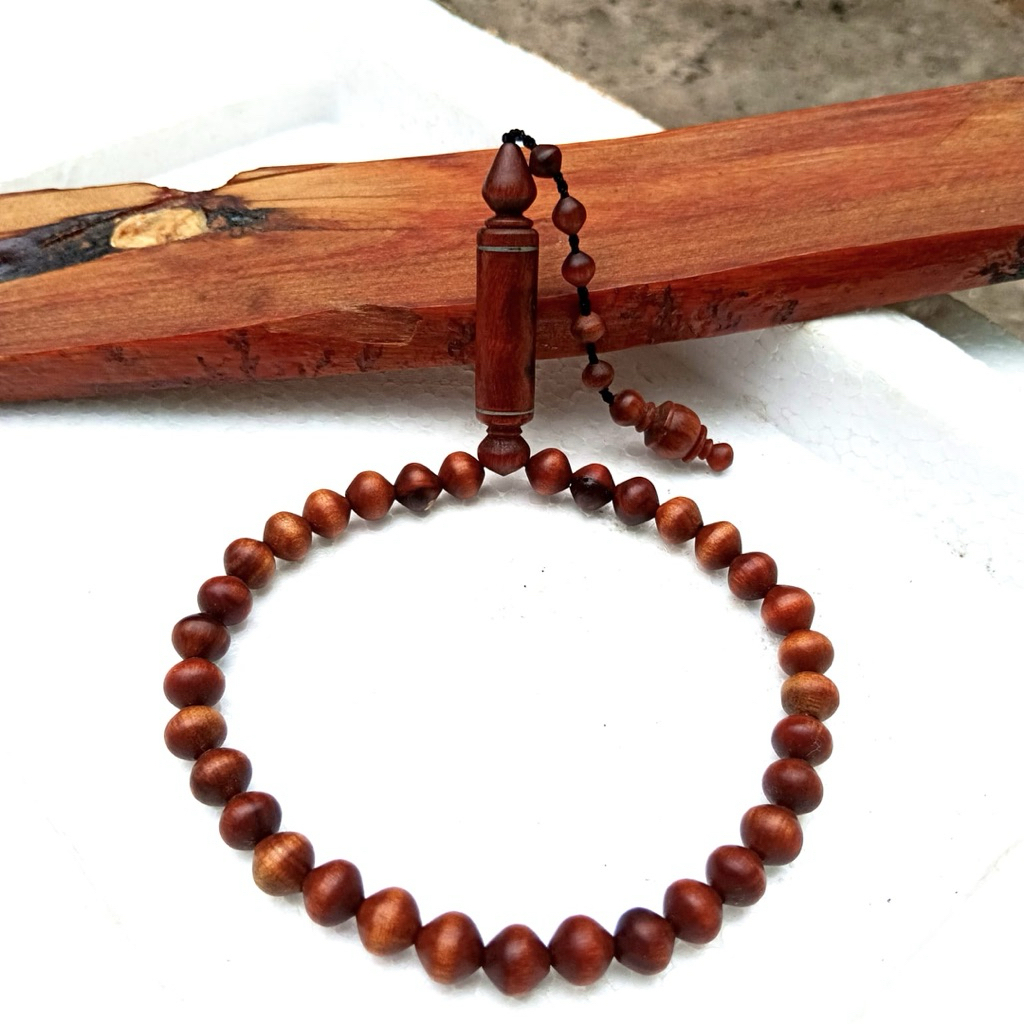 tasbih 33 kayu gaharu merah