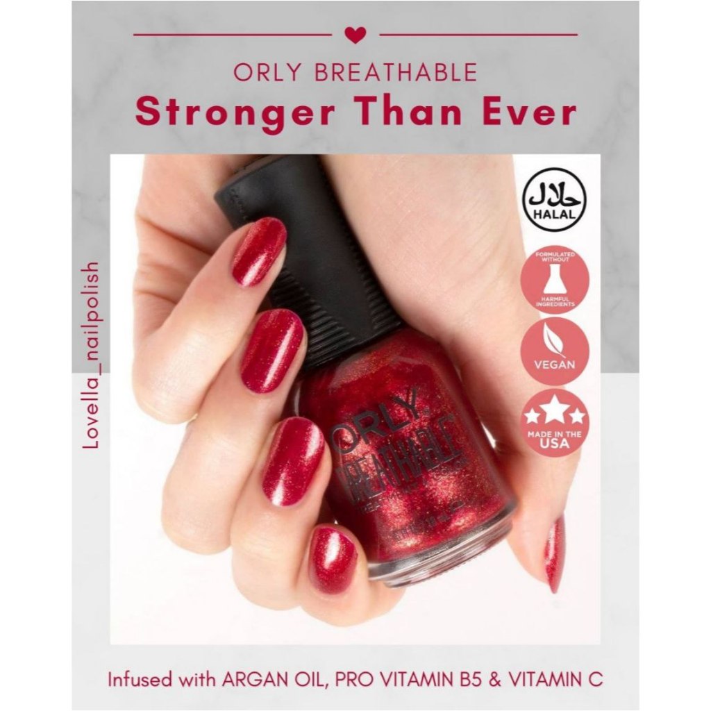 ORLY BREATHABLE - Stronger Than Ever - Kutek Halal - Halal Nail Polish - Wudhu Friendly Nail Polish 