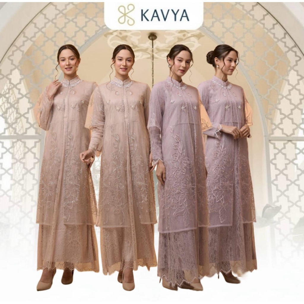 Ellena Dress WAP 014 Dress simple & elegant brukat chantilly outer tille