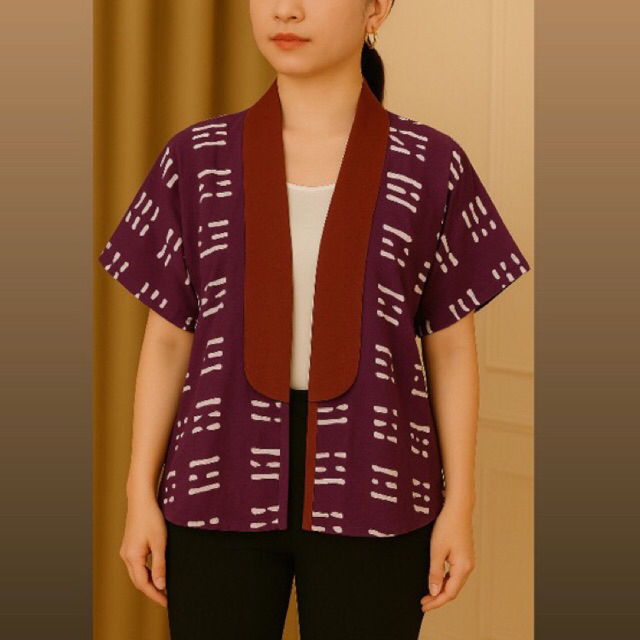 Outer Clap Viola Batik Wanita