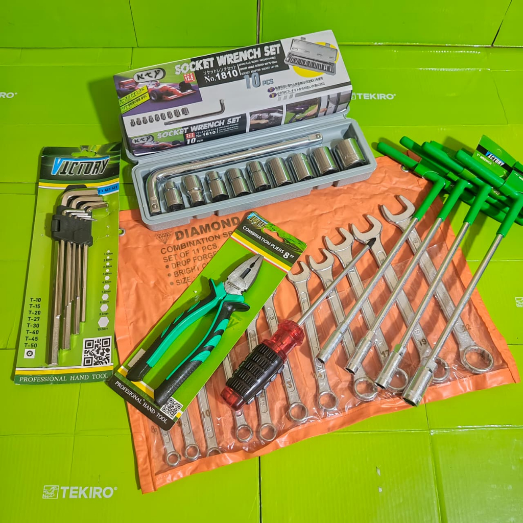 Paket bengkel Lengkap full set / Alat Bengkel Murah / Tools / Peralatan Bengkel / Tools Kit Set / Ku