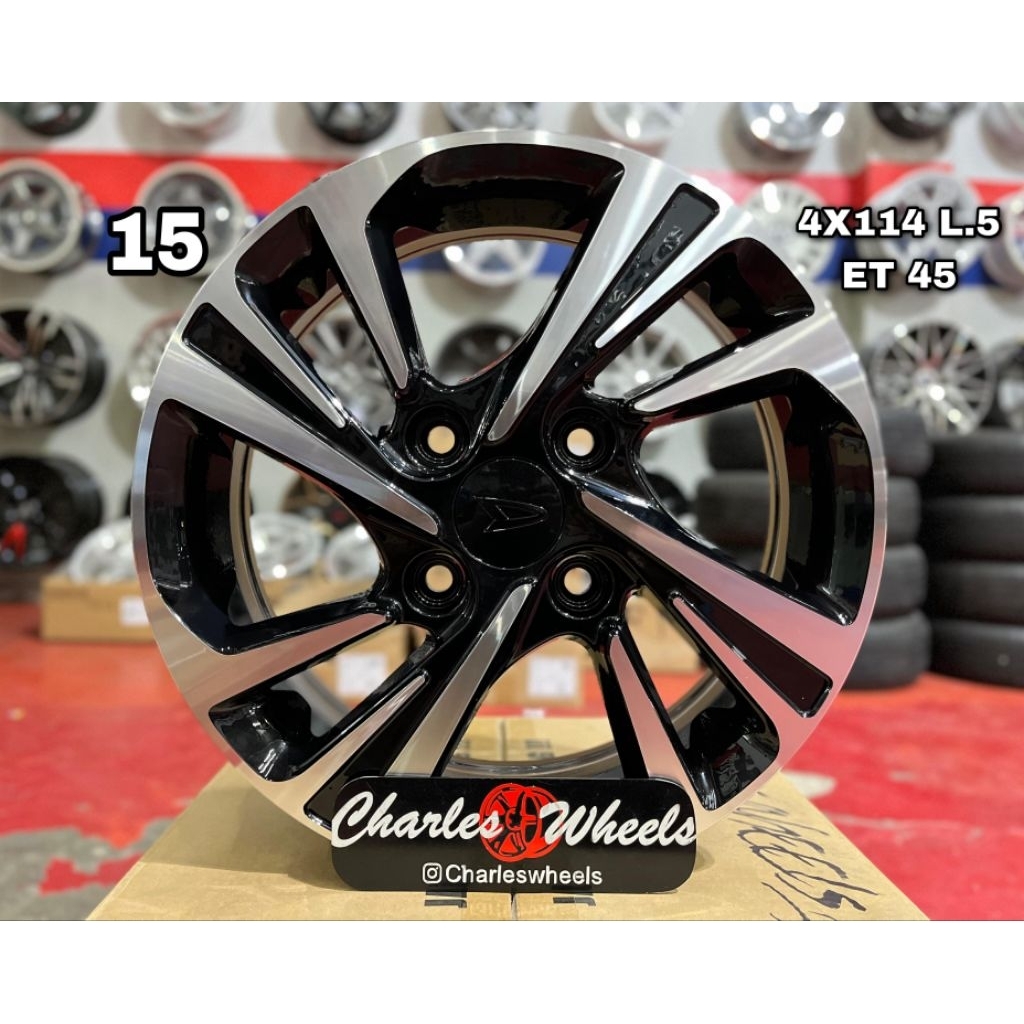 VELG XENIA SPORTY RING 15 BLACKPOLISH