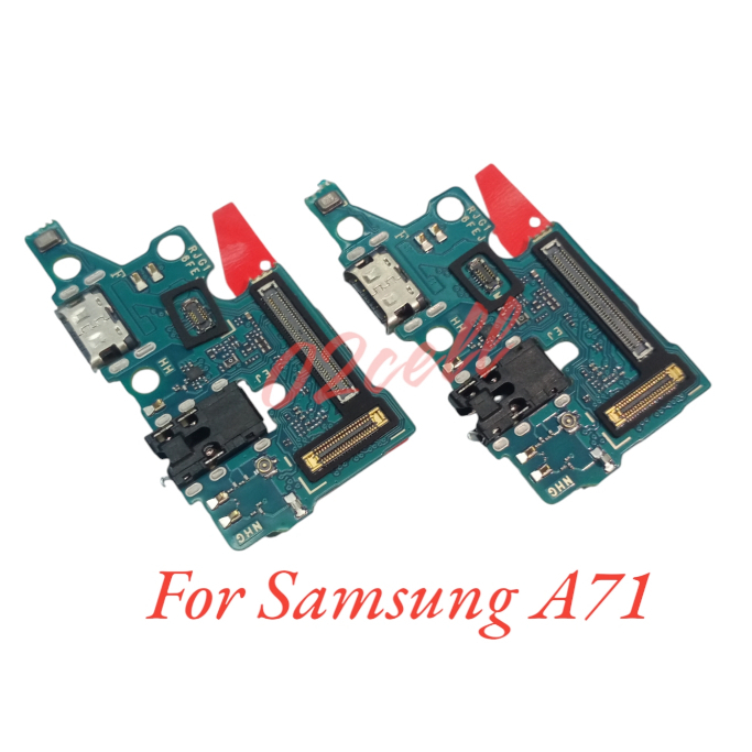 Papan Konektor Charger+Mic Samsung A71 - A715F Ada IC