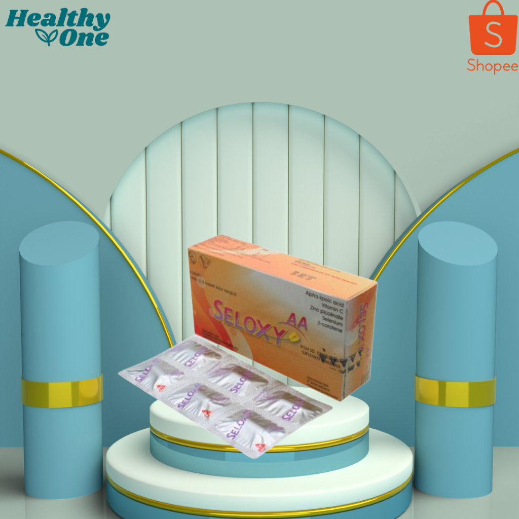 Seloxy AA 1 Strip 6 Tablet / Antioksidan / Suplemen Kulit / Vitamin