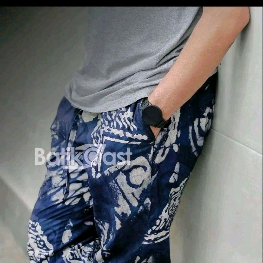 CELANA JOGER BATIK ABSTRAK PREMIUM MODEL UNISEX KODE BJ 05