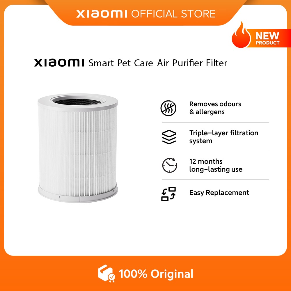 Xiaomi Smart Pet Care Air Purifier Filter | Hilangkan Bau & Alergen | Sistem Filtrasi Tiga Lapis | T