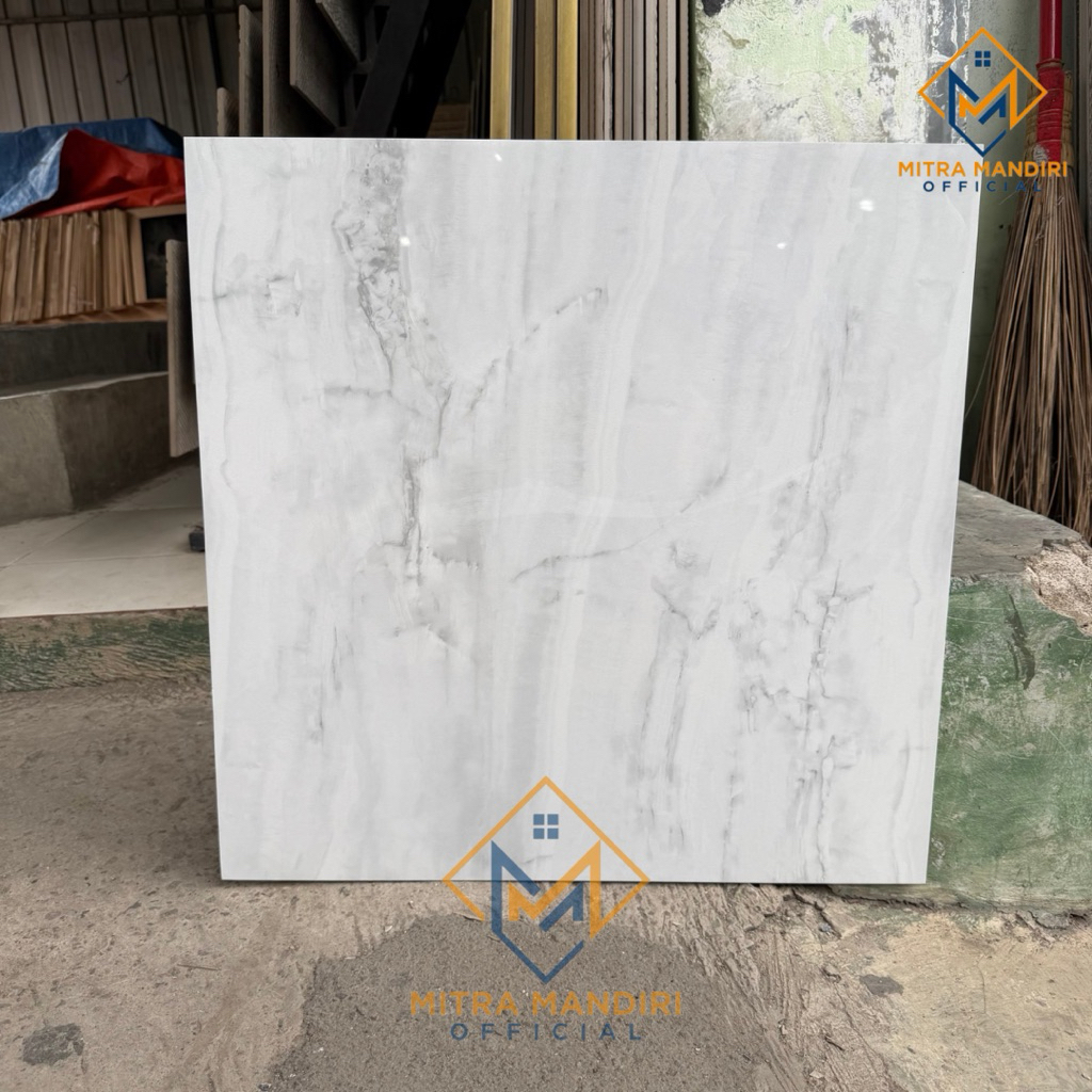 Granite lantai 60x60 white loza | Indogress | glossy