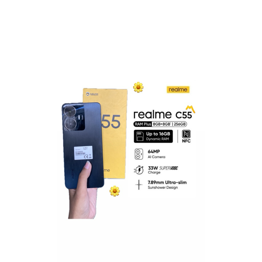 REALME C55 8/256 (handphone second)