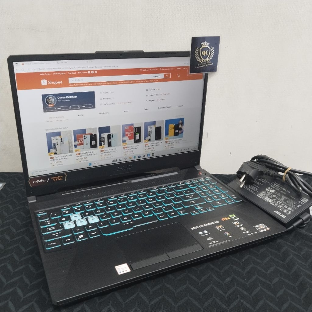 LAPTOP ASUS TUF GAMING A15 FA506NC AMD RYZEN 5 7535HS 16GB SSD 512GB 15INCH SECOND BERGARANSI