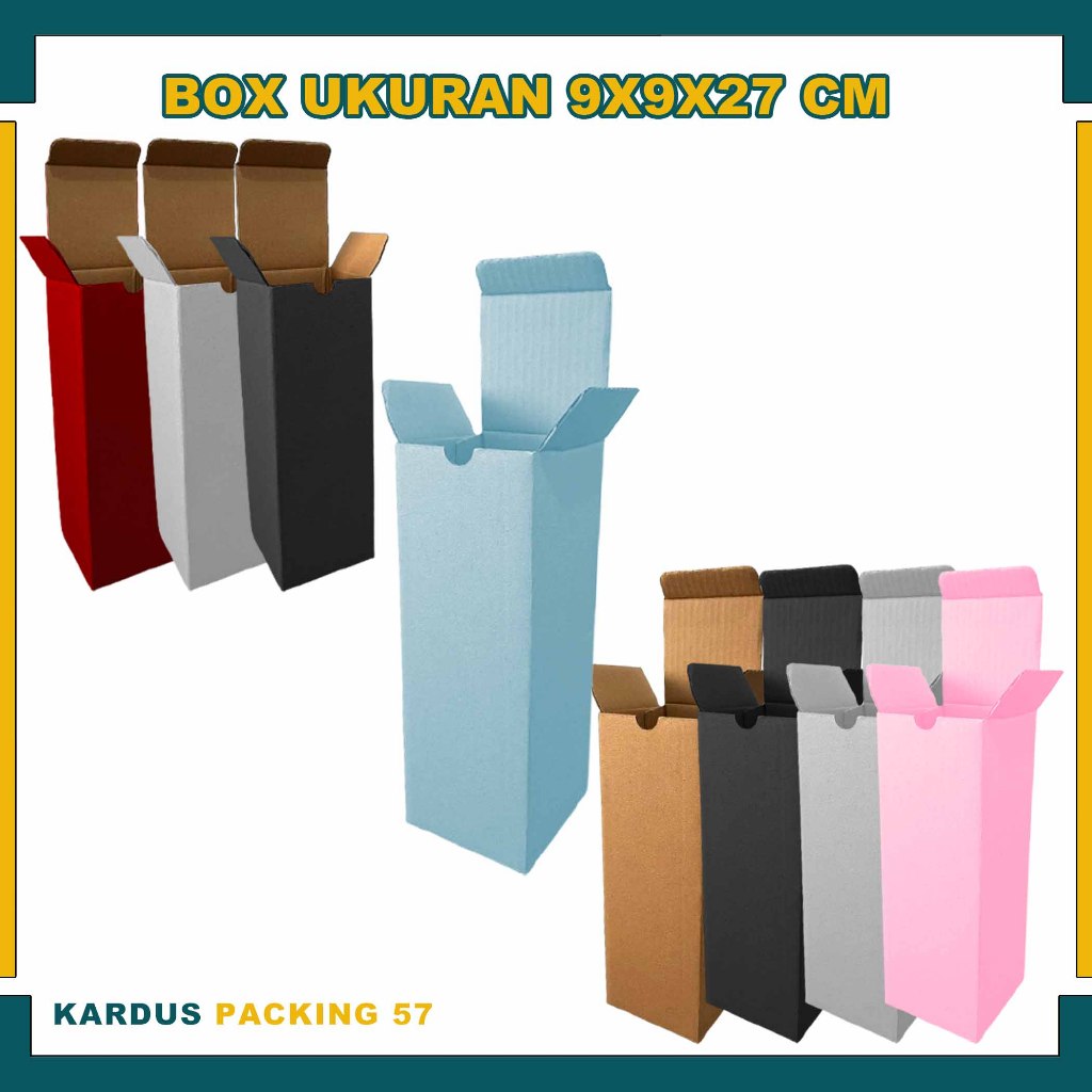 Box 9x9x27 cm / Box Sloop / Box Tumbler / Kardus Polos