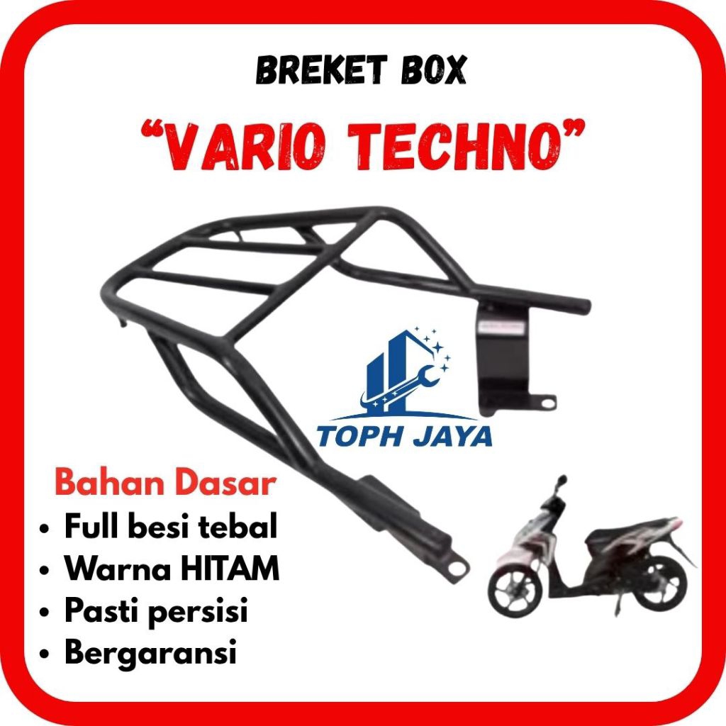 Breket, Behel, Begel Box Belakang Motor Honda Vario Techno