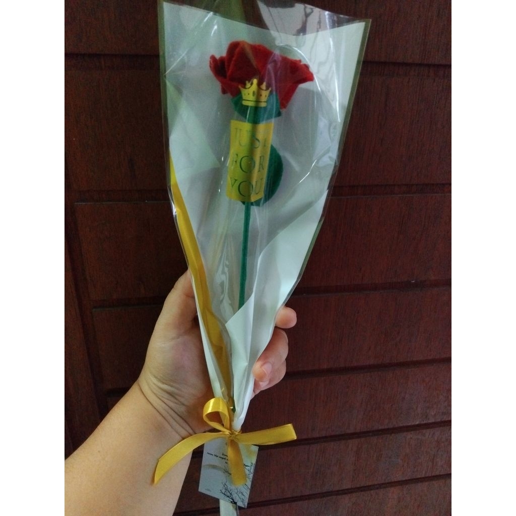 Bunga Flanel 1 tangkai