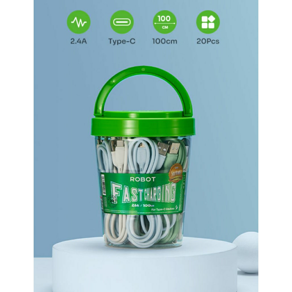 Kabel Toples Robot Tipe-C RBC 100 ( 1toples isi 20pcs)