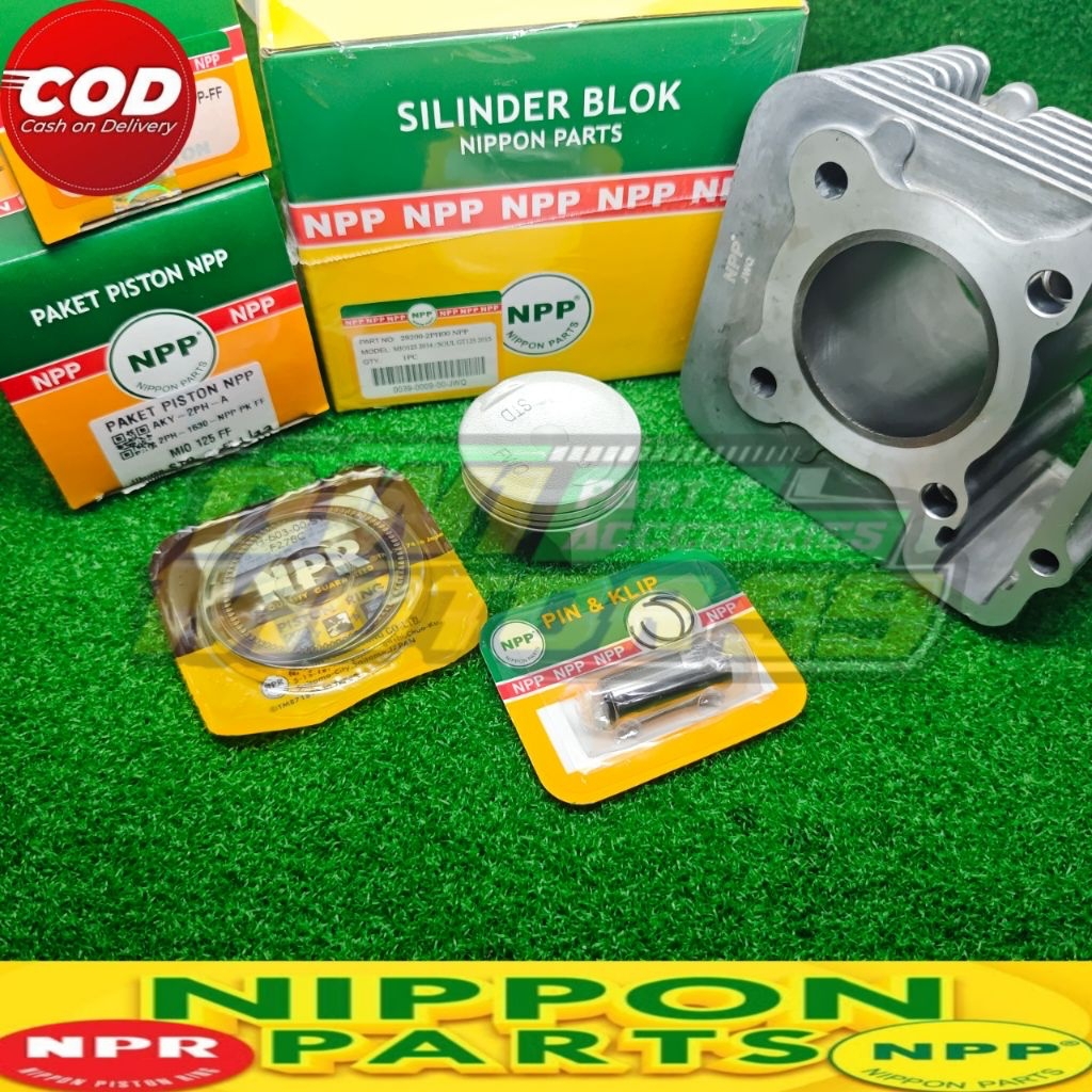 NPP PAKET BLOK SEHER SET PISTON RING PEN 2PH FREEGO MIO M3 Z S SOUL GT 125 X-RIDE FINO F1 125