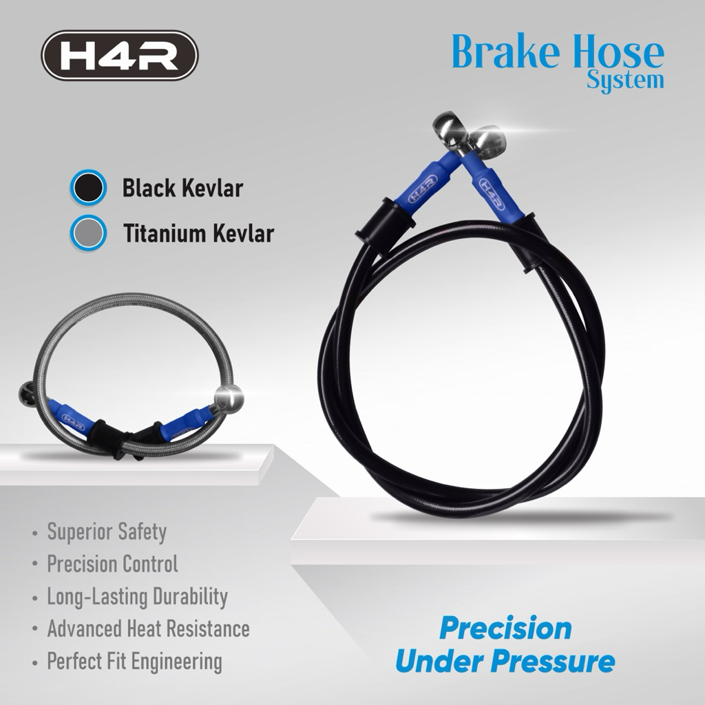 Selang Rem H4R HI-Force Kevlar, Brake Hose System H4R
