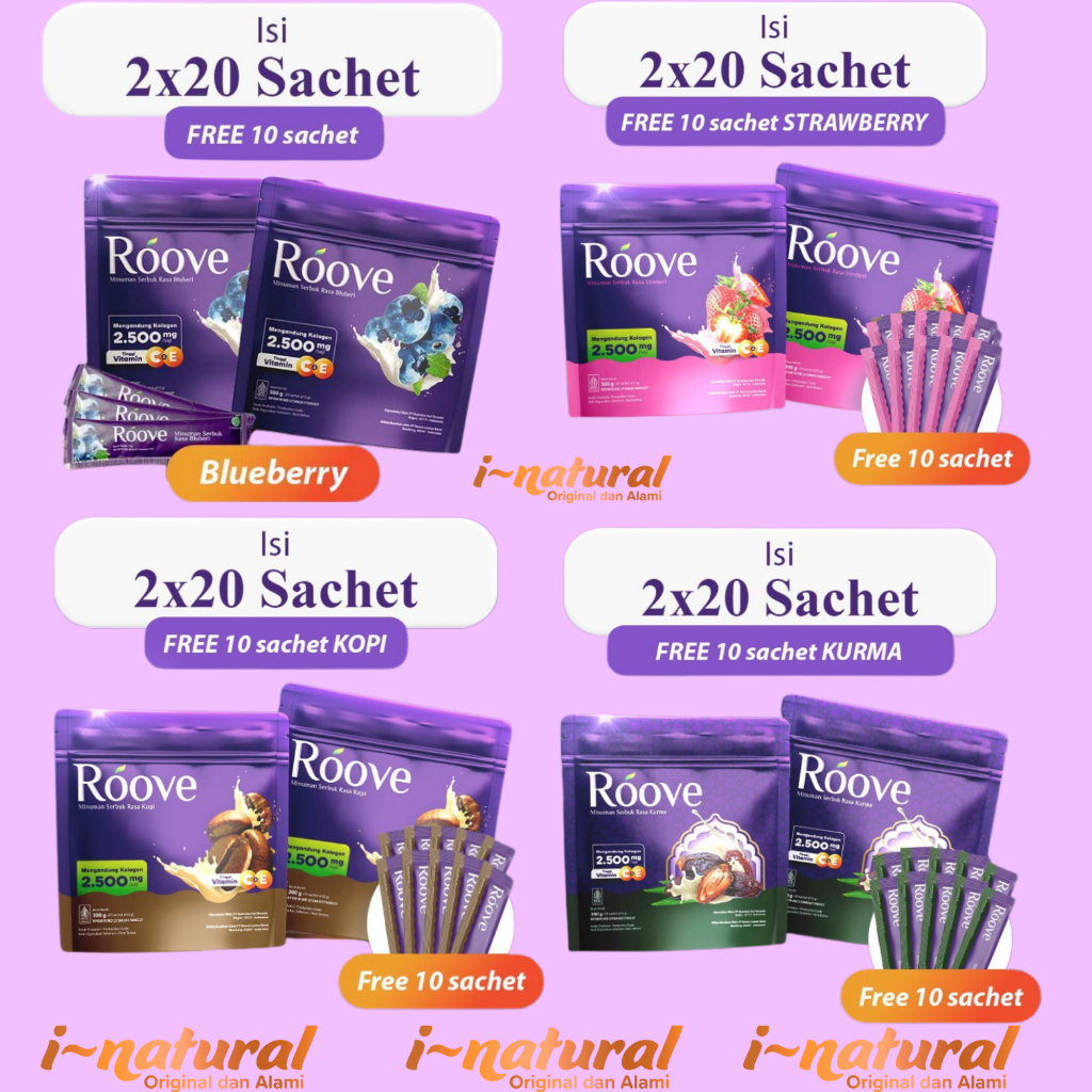 Roove 2 Box (40 Sachet) Free 10 Sachet Roove - Roove Samarinda Original Roove Official Samarinda - R