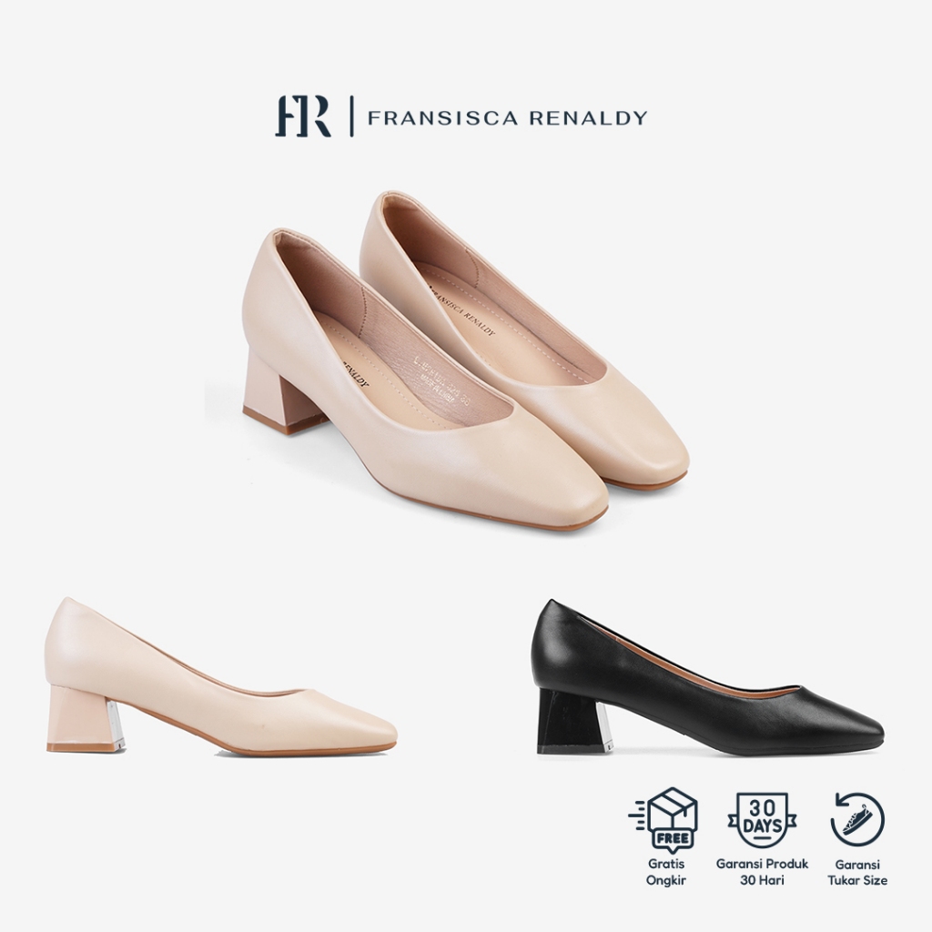 Fransisca Renaldy Sepatu Block Heels Square Toe Formal Wanita L.Merida