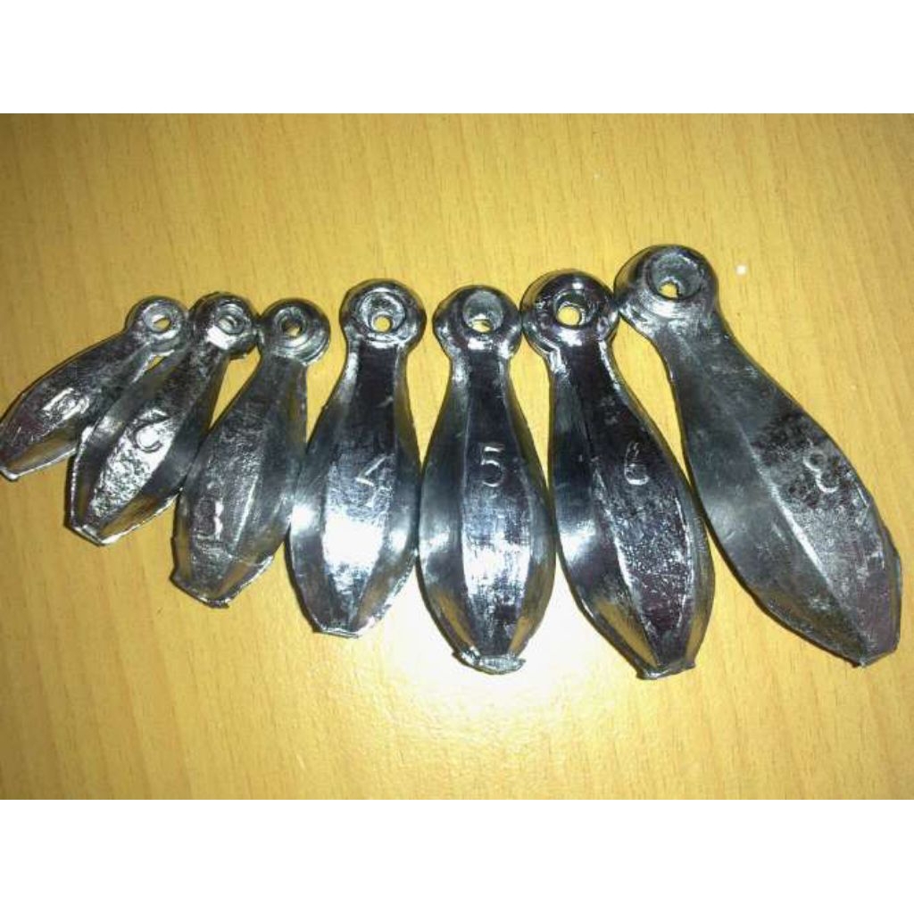 mms slug timah pancing 12gr OD 4,5 variasi isi +/- 300 dan 600pcs