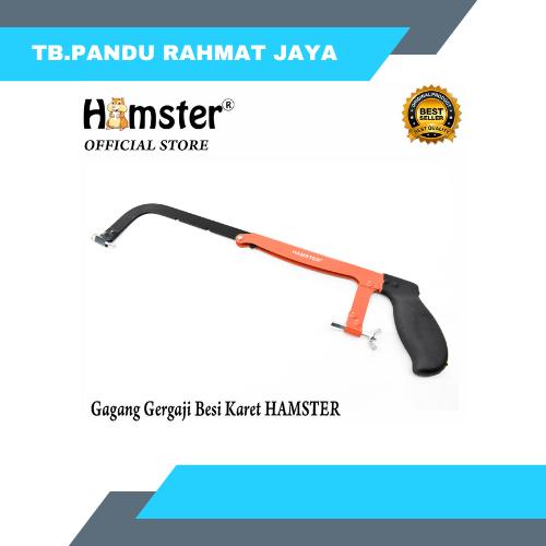 Gagang Gergaji Besi Hacksaw Frame Pegangan Karet Hamster