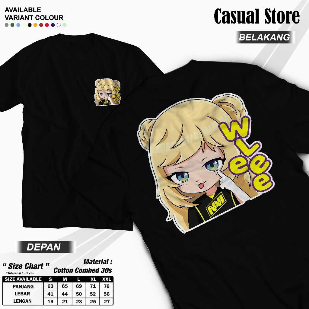 Kaos Emote Mobile Legend - Kaos Atasan Katun Sablon - Kaos Emoji ML - Kaos Emote ML Team MPL Navi Wl