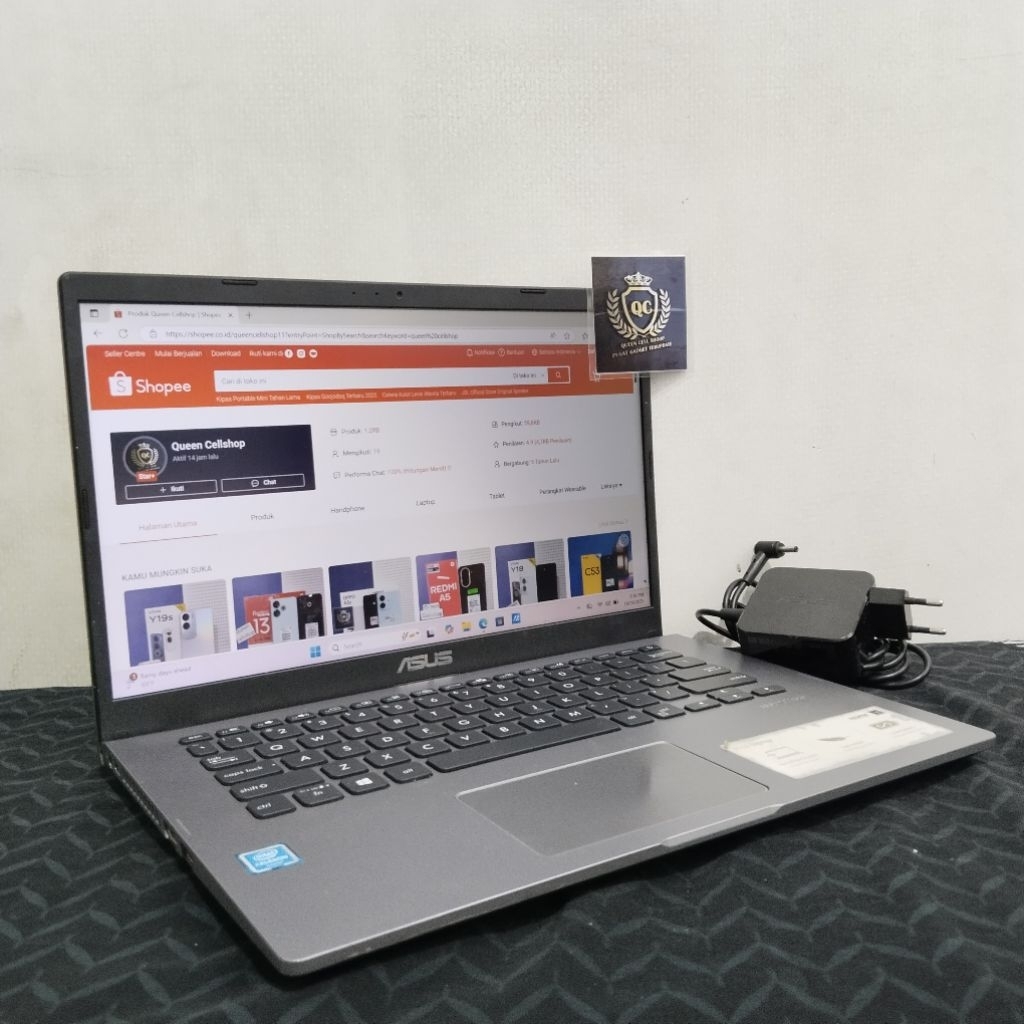 LAPTOP ASUS X409MA CELERON N4020 4GB SSD 256GB 14INCH SECOND BERGARANSI