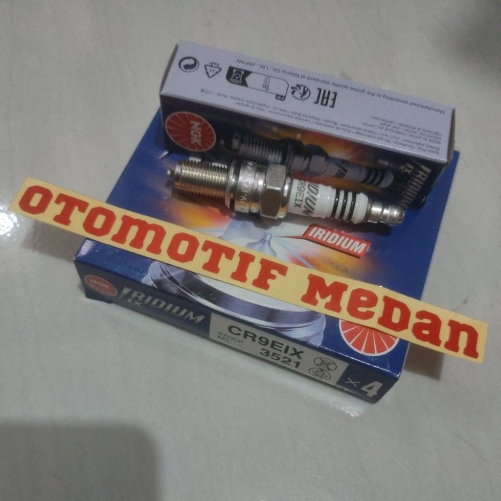 Busi NGK Iridium IX Raxing CR9EIX CR9E IX Vixion R15 R25 Xabre CB 150 Verza Ninja ZX Asli Original N