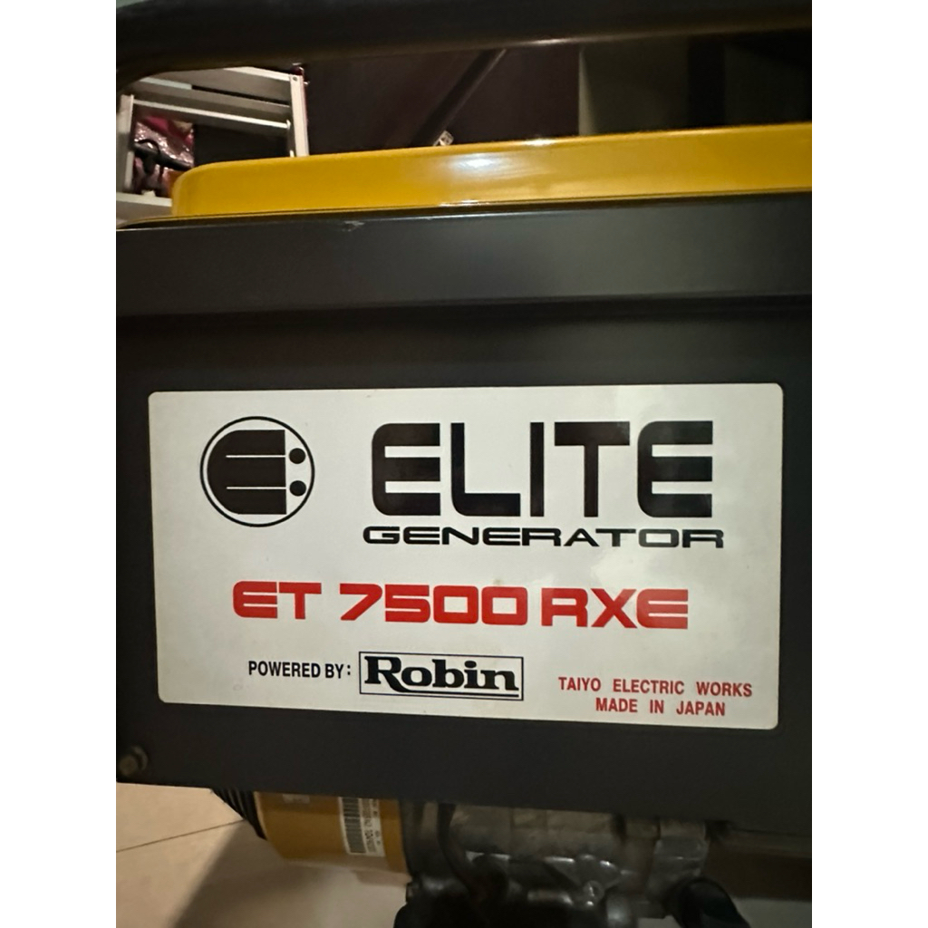 Genset Robin ET 7500 RXE Bekas Second