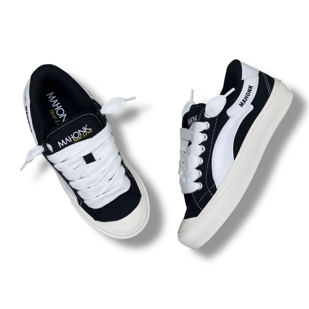 SEPATU MAHONK MAXBOLD LUNAR - Sepatu Original Brand Lokal Black White