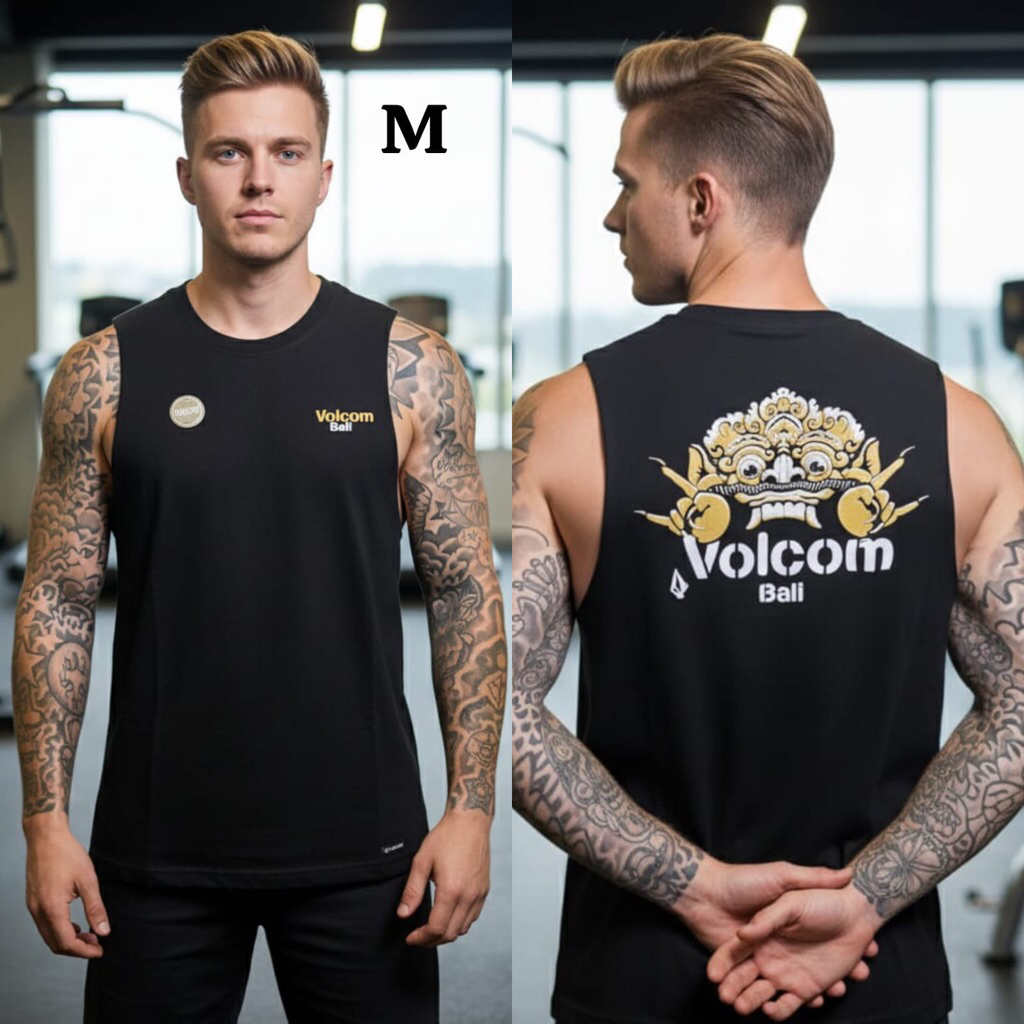 Kaos Muacle Volcom Bali Black