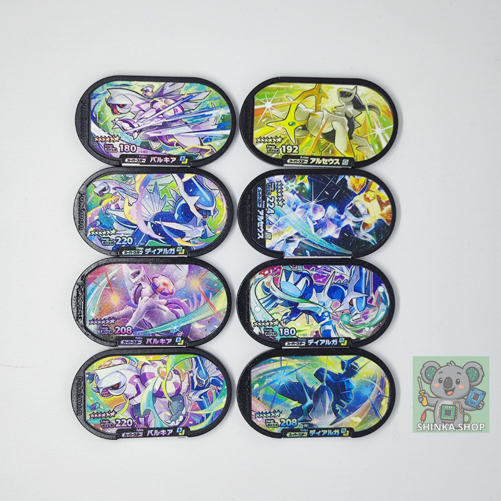 Arceus & Creation Trio Pokemon Mezastar Mezatag Custom Jepang Hanya Untuk Koleksi