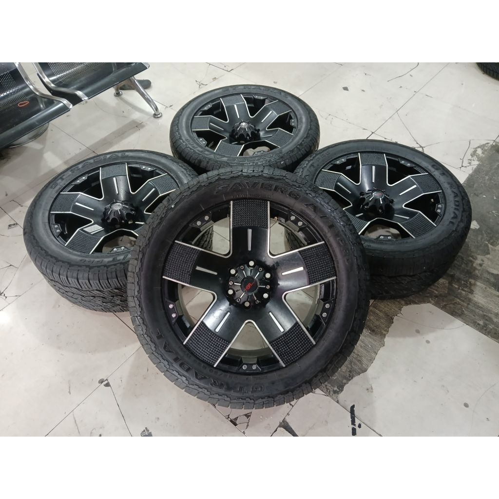 Velg Mobil Bekas Pajero BALISTIC Ring 20 lebar 9 Pcd 6x139 et 15 Ban 285 50 20 Gt radial Savero