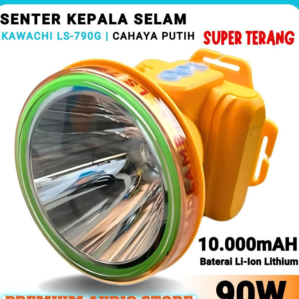 Senter Kepala Selam Kawachi LS-790G 90w Hi Tech LED Super Terang - Putih