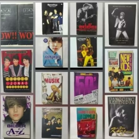 Buku Musik Impor Lokal WOW/Metallica/Led Zeppelin/K POP/Justin Bieber Lagu DLL