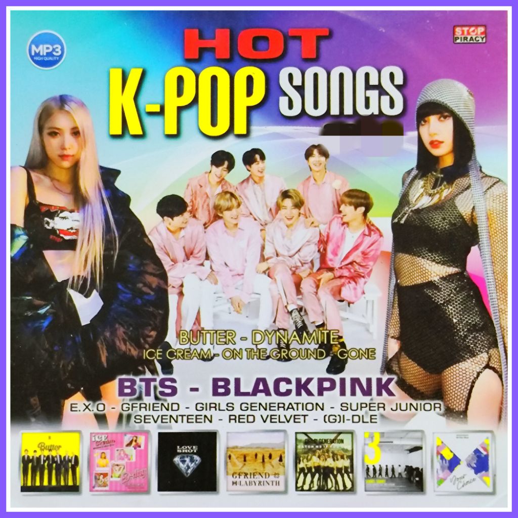Kaset MP3 Audio 135 Lagu Korea K-pop Campuran Pilihan Album Terviral