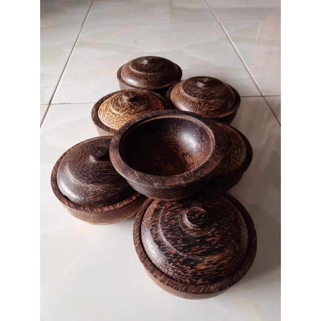 mangkok sambal/wadah sambal/tempat sambal kayu aren