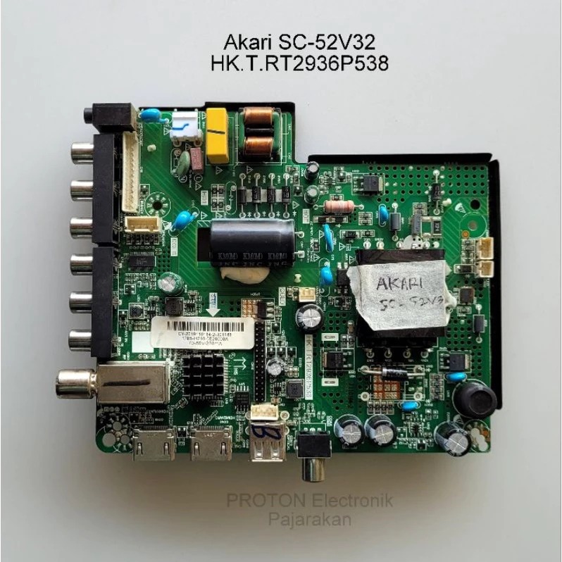 Mainboard LED TV Akari 32" SC-52V32 SC 52V32 HK.T.RT2936P538