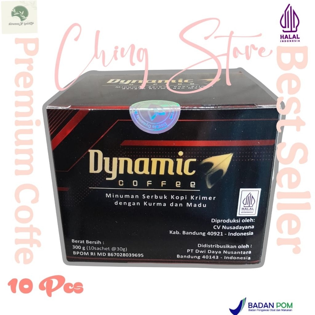 Kopi Dynamic 10 Sachet Original|Dinamik Premium Coffe|Kopi Wanita dan Pria|Coffe Dynamic|