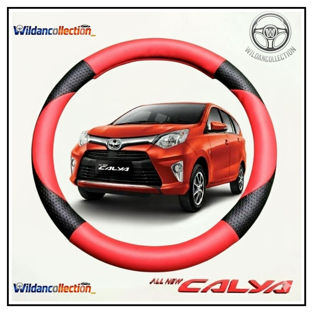 Sarung Setir Mobil Toyota Calya / Pelindung Setir Calya / Cover Setir Kulit Sintetis Toyota Calya